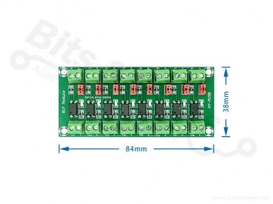 Optocoupler board PC817 8-channel